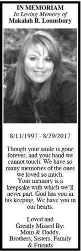 Memorial for Lounsbury
